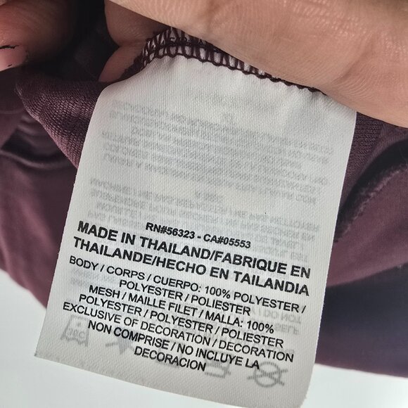 Nike Boxy Quilted Full-Zip Hoodie Medium Maroon - Picture 8 of 13